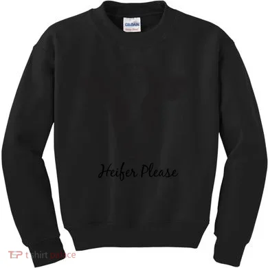 Heifer Please Funny Cow Kids Sweatshirt