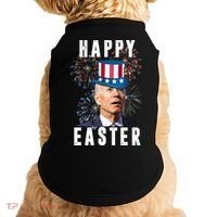 Happy Easter Joe Biden Funny 4th Of July Doggie Tank thumb 0