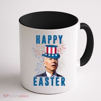 Happy Easter Joe Biden Funny 4th Of July Coffee Mug back