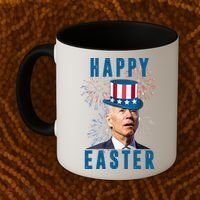 Happy Easter Joe Biden Funny 4th Of July Coffee Mug thumb 2