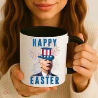 Happy Easter Joe Biden Funny 4th Of July Coffee Mug thumb 3