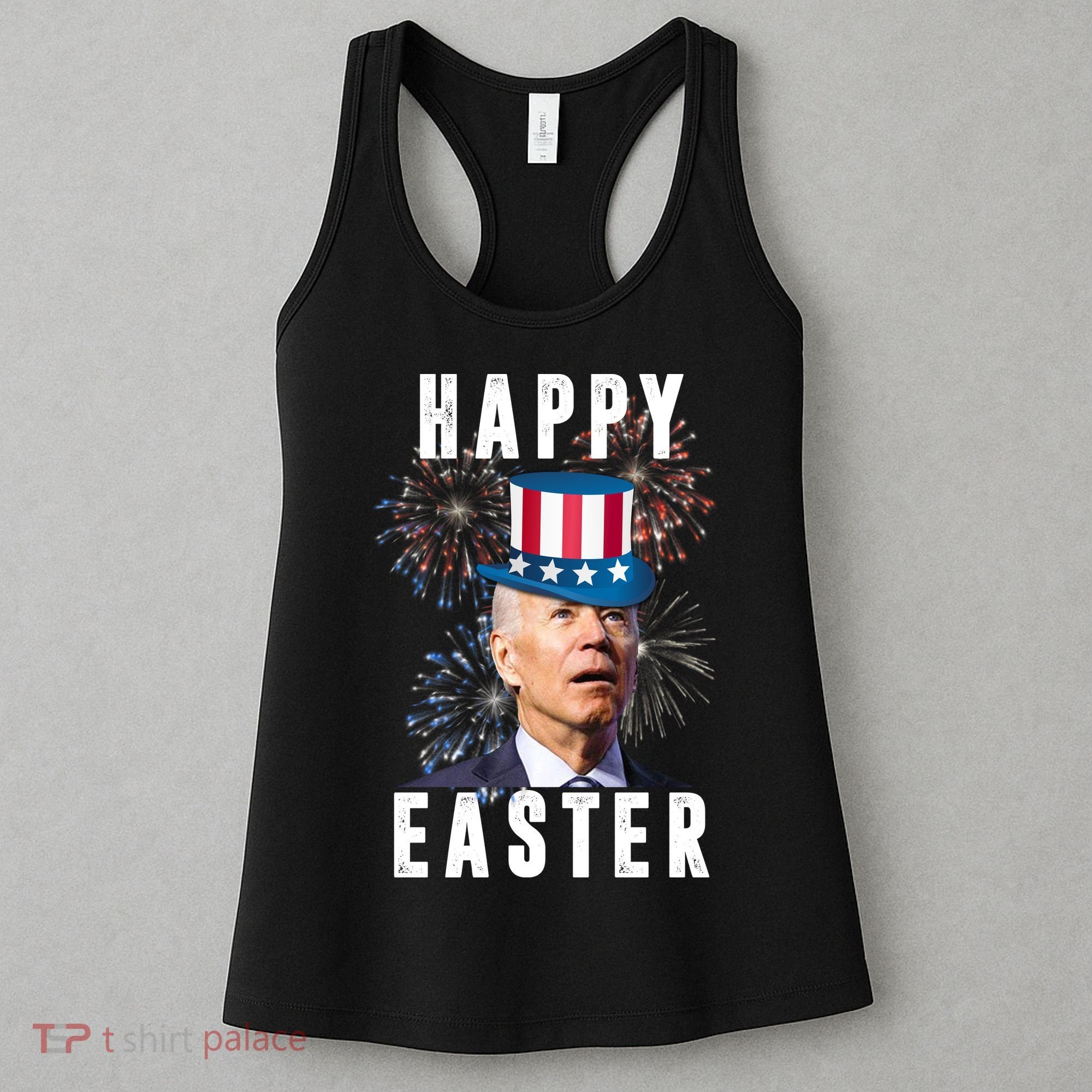 Happy Easter Joe Biden Funny 4th Of July Women's Tank Top