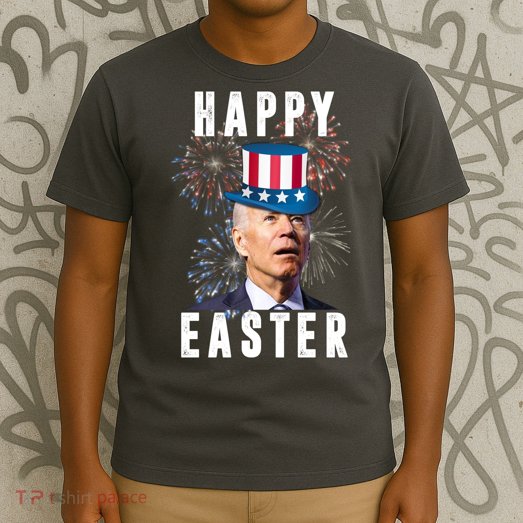 Happy Easter Joe Biden Funny 4th Of July T-Shirt
