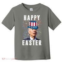 Happy Easter Joe Biden Funny 4th Of July Toddler T-Shirt thumb 0