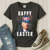 Happy Easter Joe Biden Funny 4th Of July Women's T-Shirt thumb 3
