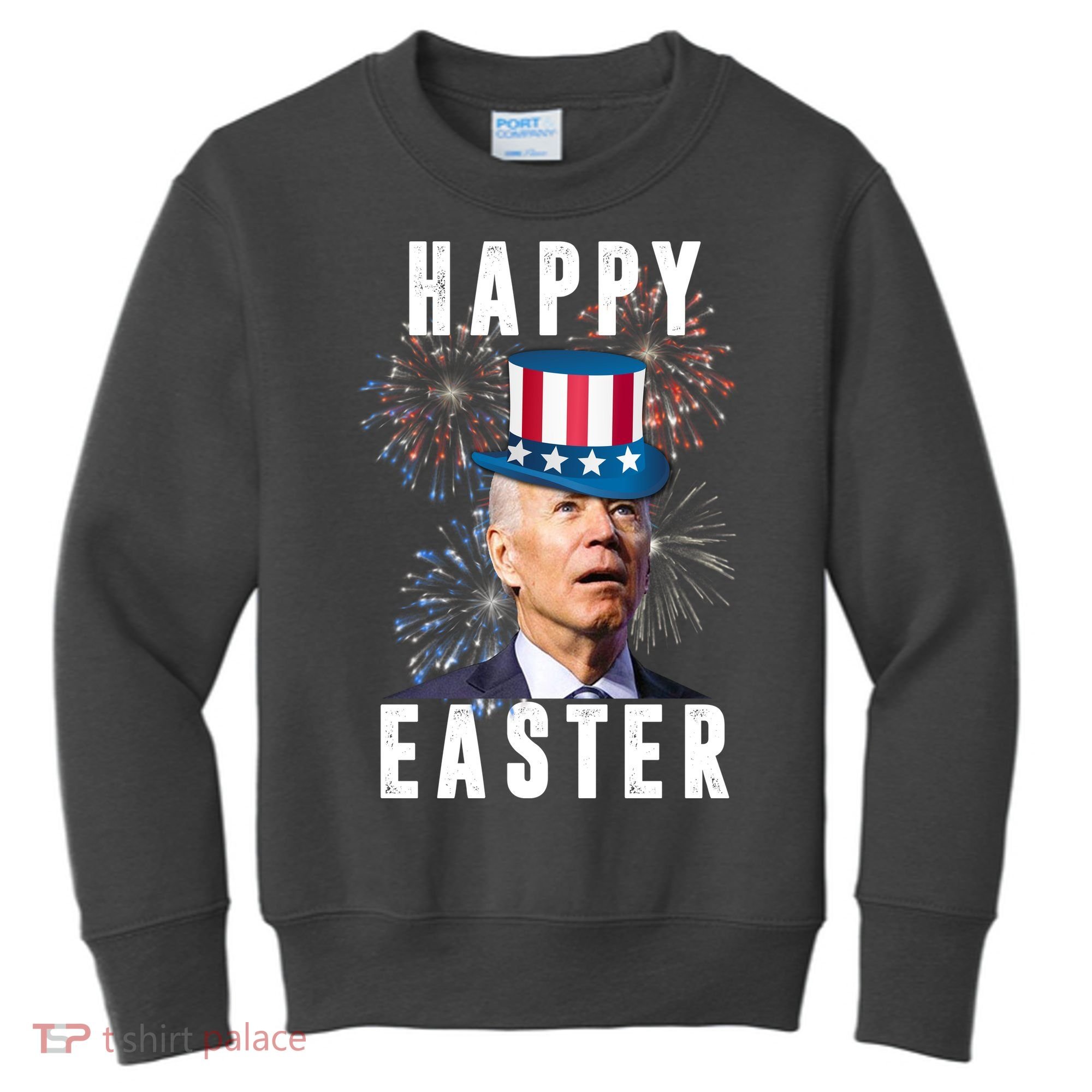 Happy Easter Joe Biden Funny 4th Of July Kids Sweatshirt