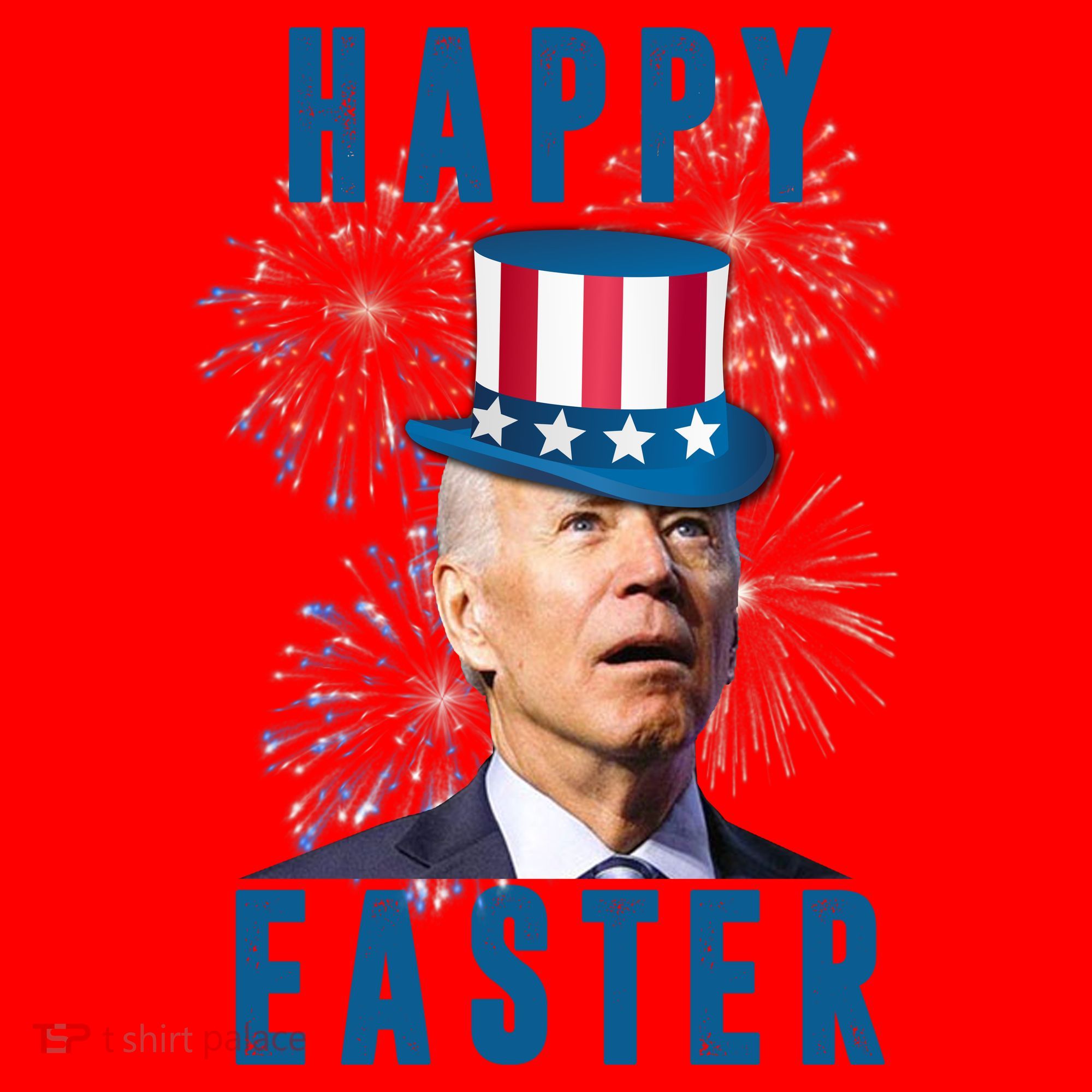 Happy Easter Joe Biden Funny 4th Of July Santa Hat