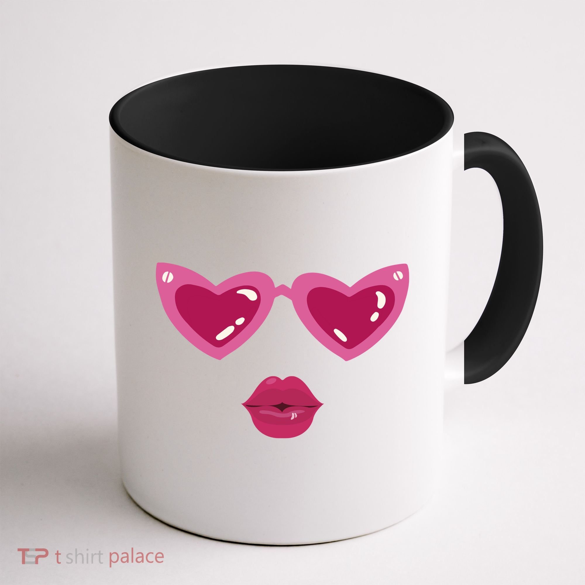 Heart Eyes Kiss Valentine Coffee Mug