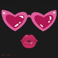 Heart Eyes Kiss Valentine Women's Hoodie thumb 2