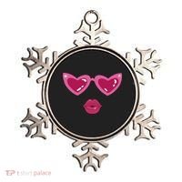 Heart Eyes Kiss Valentine Ornament thumb 0