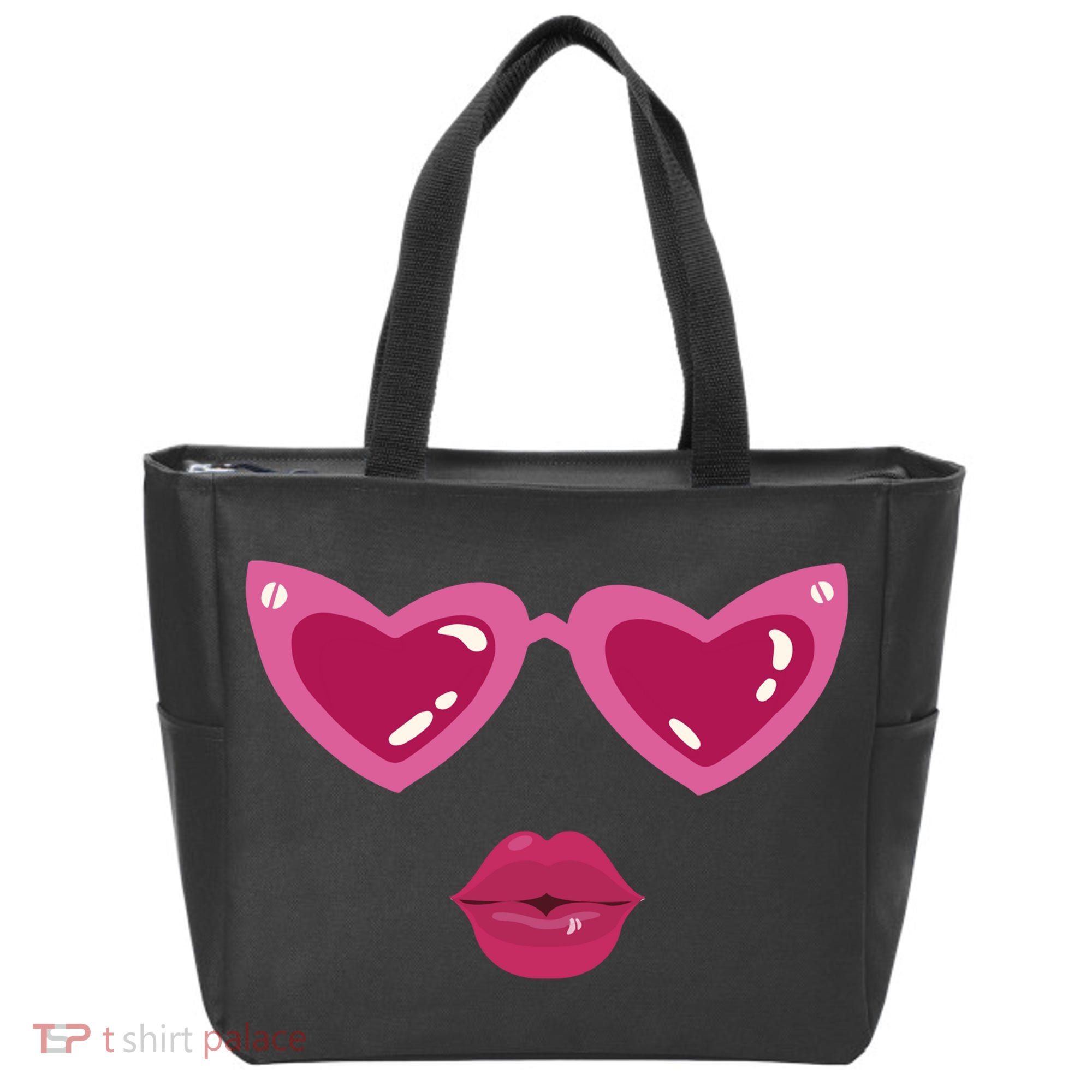 Heart Eyes Kiss Valentine Tote Bag