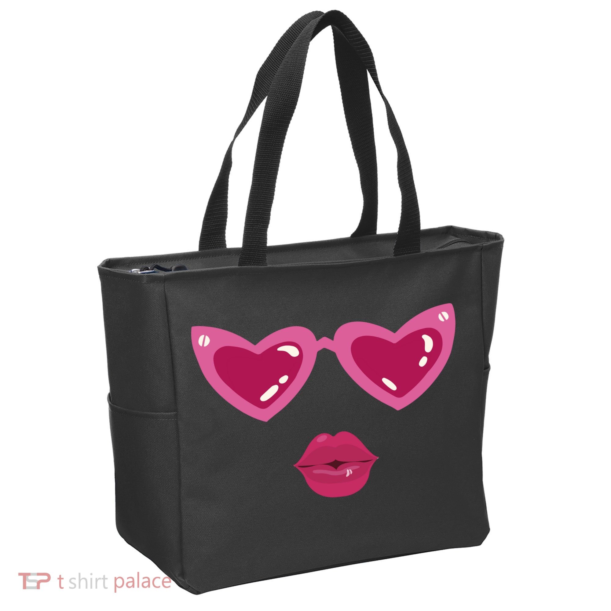 Heart Eyes Kiss Valentine Tote Bag