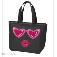 Heart Eyes Kiss Valentine Tote Bag thumb 3
