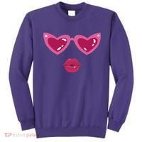 Heart Eyes Kiss Valentine Sweatshirt thumb 0