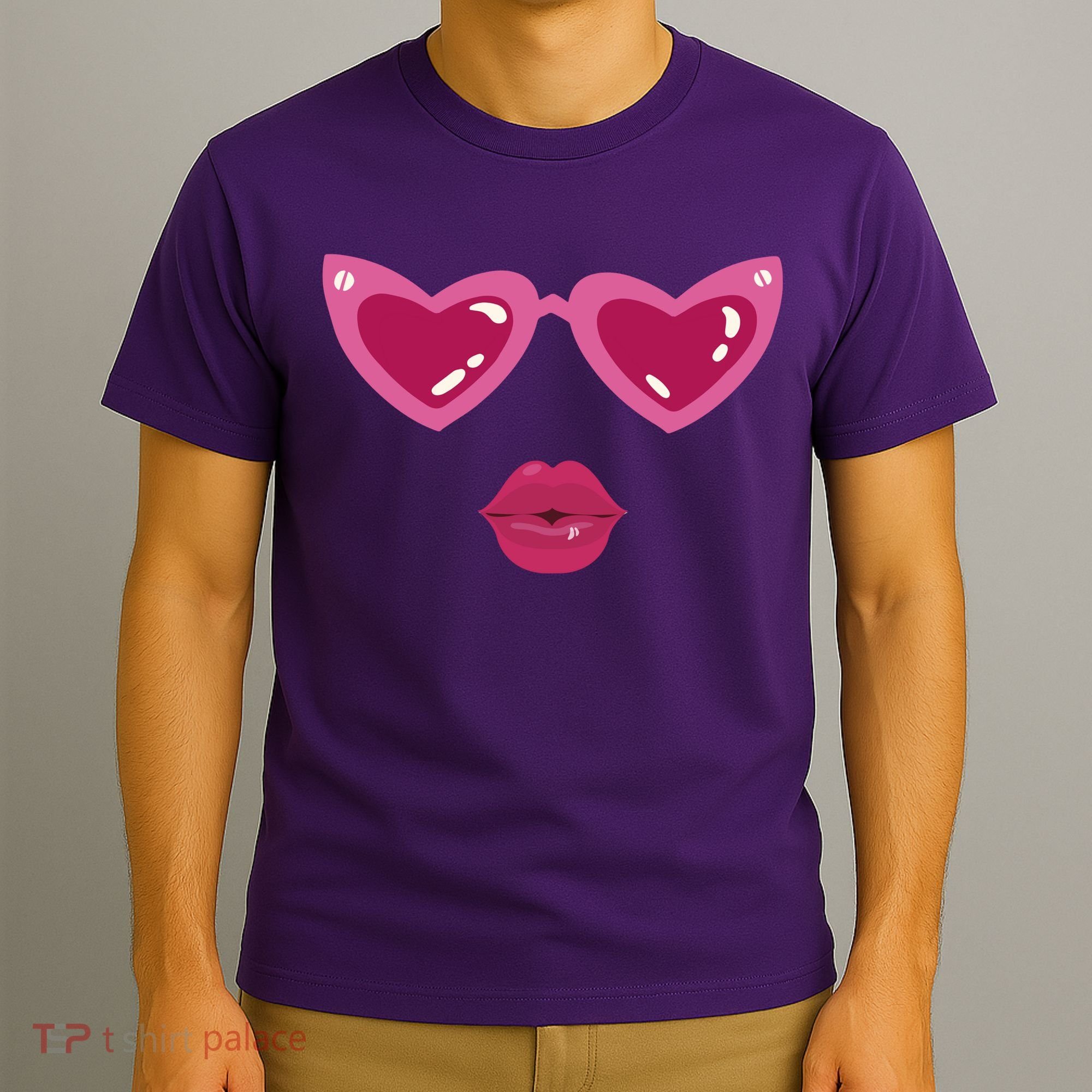 Heart Eyes Kiss Valentine T-Shirt