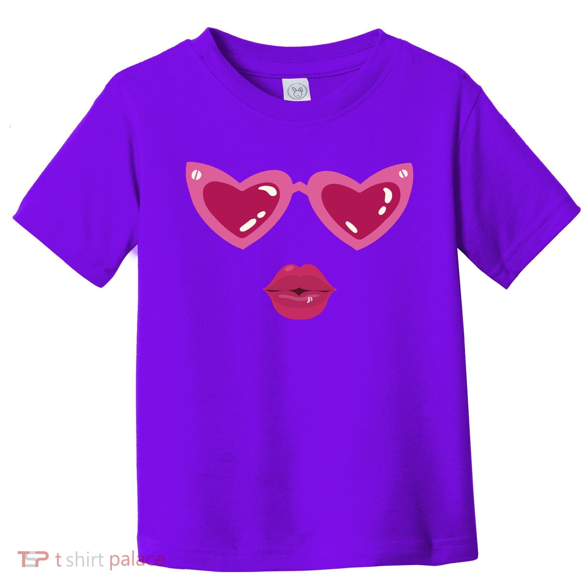Heart Eyes Kiss Valentine Toddler T-Shirt