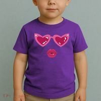 Heart Eyes Kiss Valentine Toddler T-Shirt thumb 2