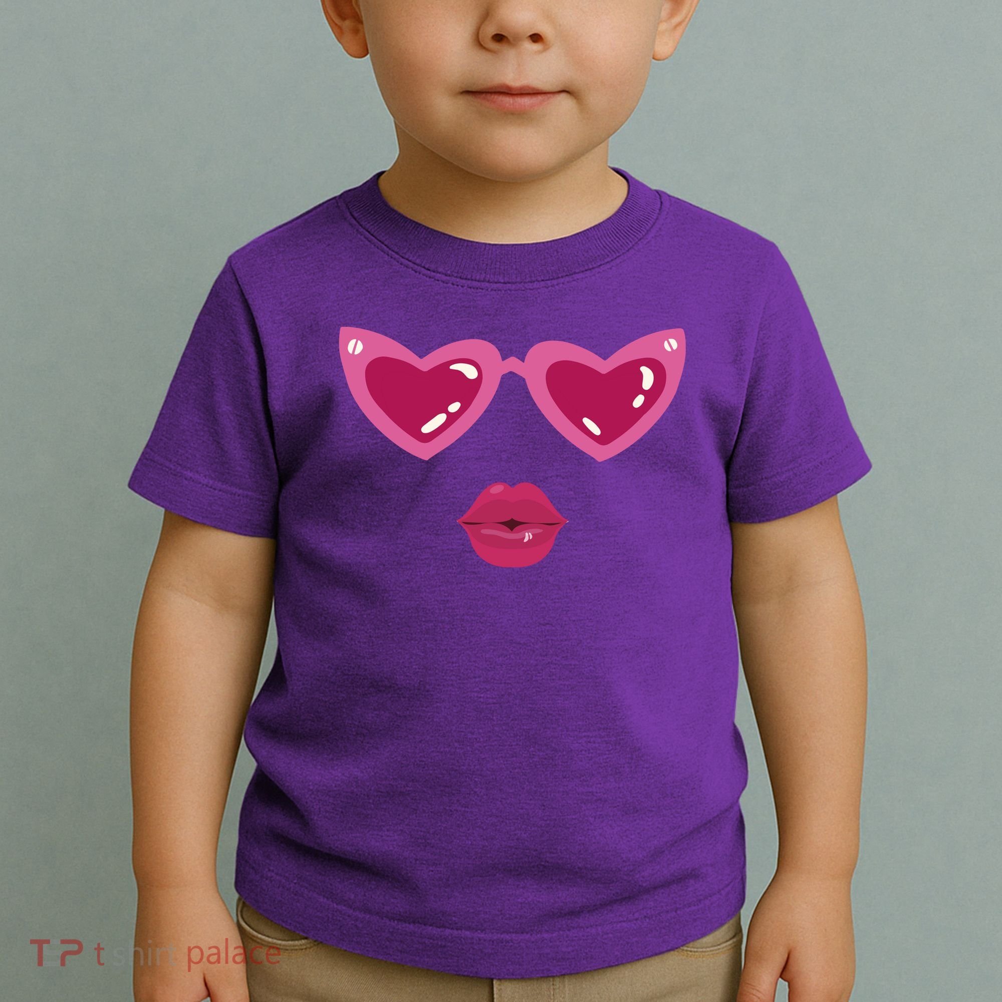 Heart Eyes Kiss Valentine Toddler T-Shirt