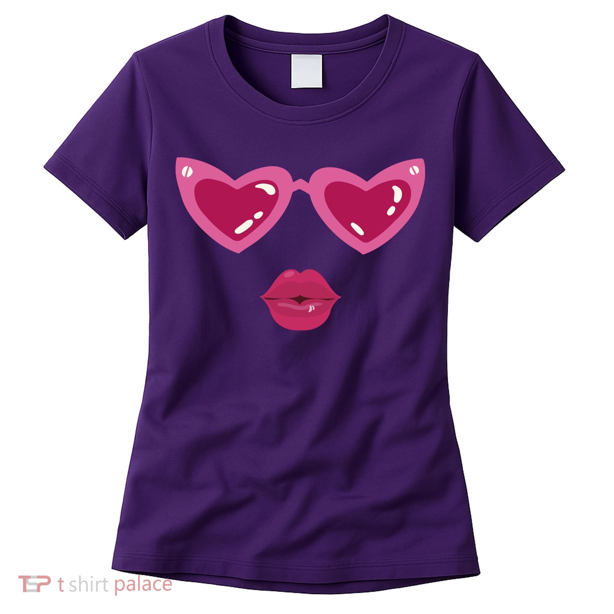 Heart Eyes Kiss Valentine Women's T-Shirt