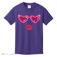 Heart Eyes Kiss Valentine Kids T-Shirt thumb 0