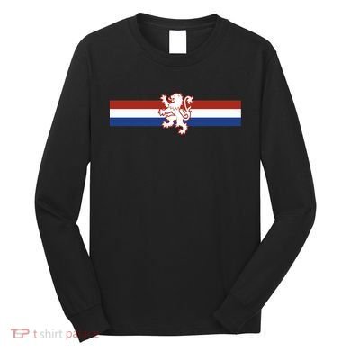 Holland Emblem Lion Nederlands Flag Long Sleeve Shirt