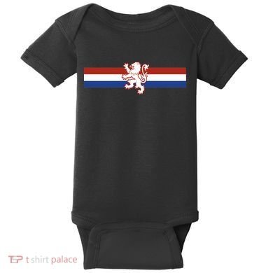 Holland Emblem Lion Nederlands Flag Baby Bodysuit