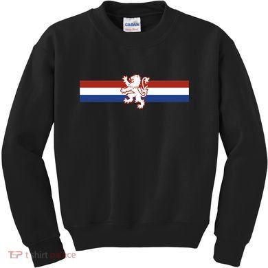 Holland Emblem Lion Nederlands Flag Kids Sweatshirt