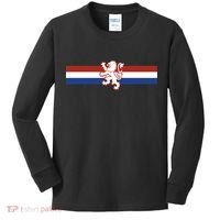 Holland Emblem Lion Nederlands Flag Kids Long Sleeve Shirt thumb 0