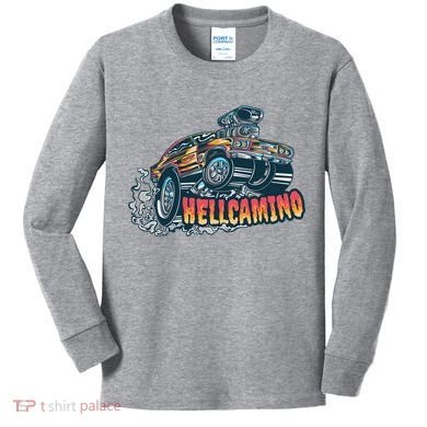Hellcamino Car Kids Long Sleeve Shirt