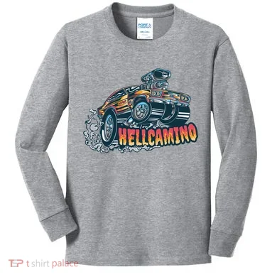 Hellcamino Car Kids Long Sleeve Shirt
