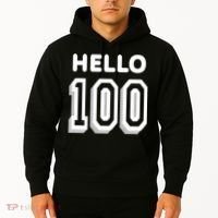 Hello 100 Funny 100th Birthday Hoodie thumb 2