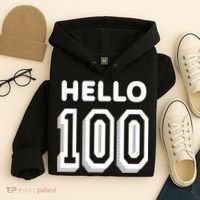 Hello 100 Funny 100th Birthday Hoodie thumb 4