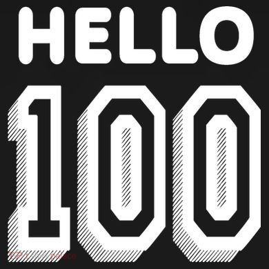 Hello 100 Funny 100th Birthday Flat Bill Trucker Hat
