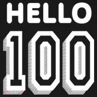 Hello 100 Funny 100th Birthday Flat Bill Trucker Hat thumb 2