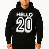 Hello 20 Funny 20th Birthday Hoodie thumb 2