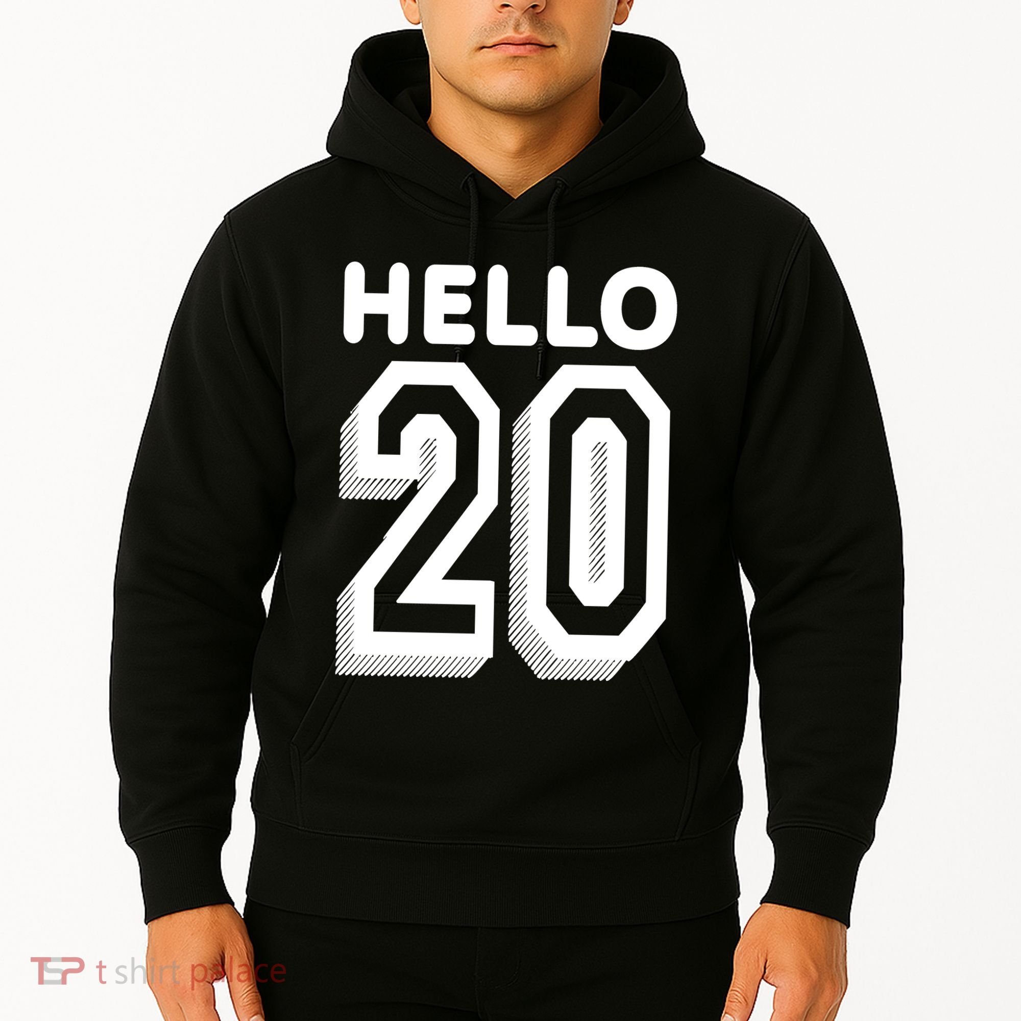Hello 20 Funny 20th Birthday Hoodie