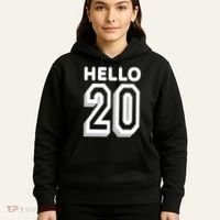 Hello 20 Funny 20th Birthday Hoodie thumb 5