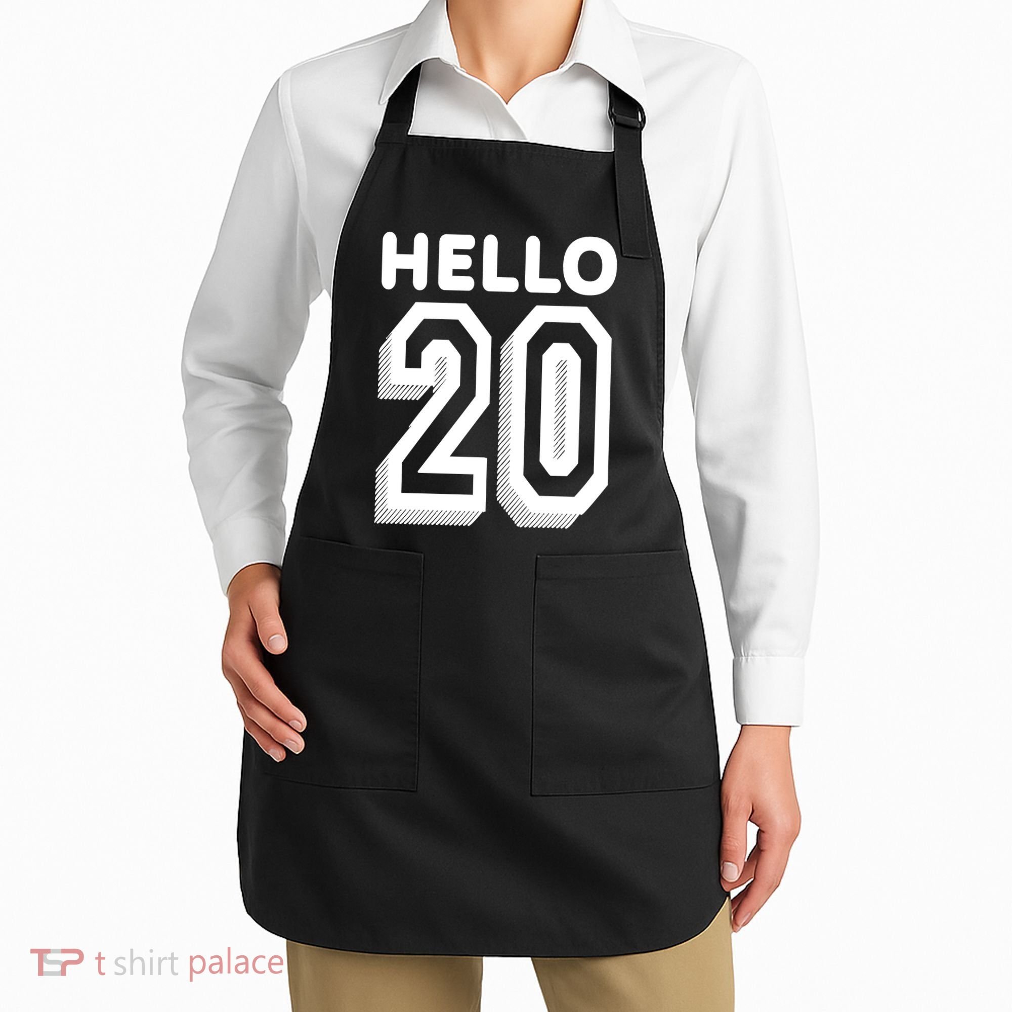 Hello 20 Funny 20th Birthday Apron