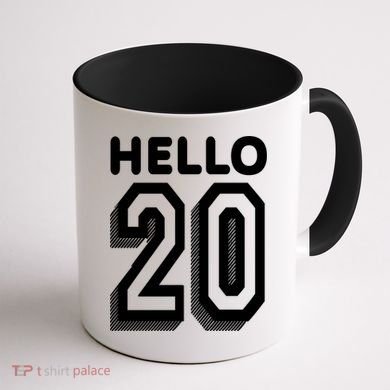 Hello 20 Funny 20th Birthday Coffee Mug back