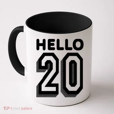 Hello 20 Funny 20th Birthday Coffee Mug