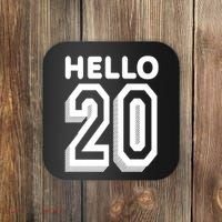 Hello 20 Funny 20th Birthday Coaster thumb 0