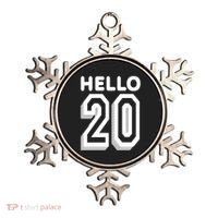 Hello 20 Funny 20th Birthday Ornament thumb 0