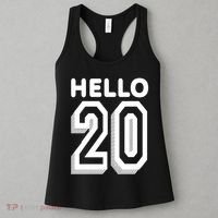 Hello 20 Funny 20th Birthday Women's Tank Top thumb 3