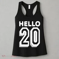 Hello 20 Funny 20th Birthday Women's Tank Top thumb 3