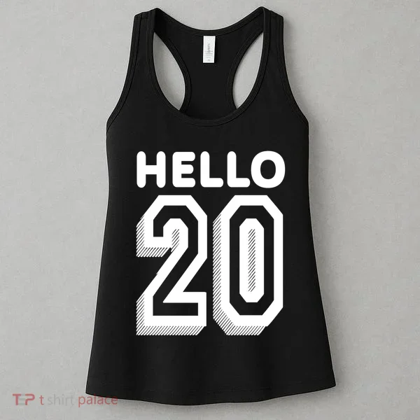 Hello 20 Funny 20th Birthday Women's Tank Top