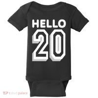 Hello 20 Funny 20th Birthday Baby Bodysuit thumb 0