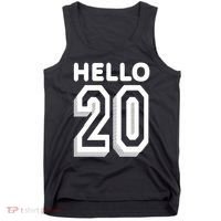 Hello 20 Funny 20th Birthday Tank Top thumb 0