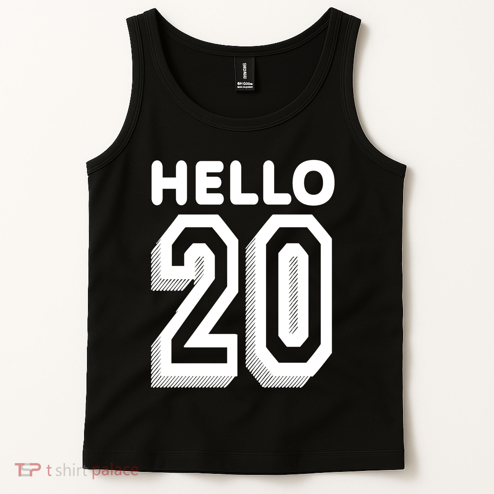 Hello 20 Funny 20th Birthday Tank Top