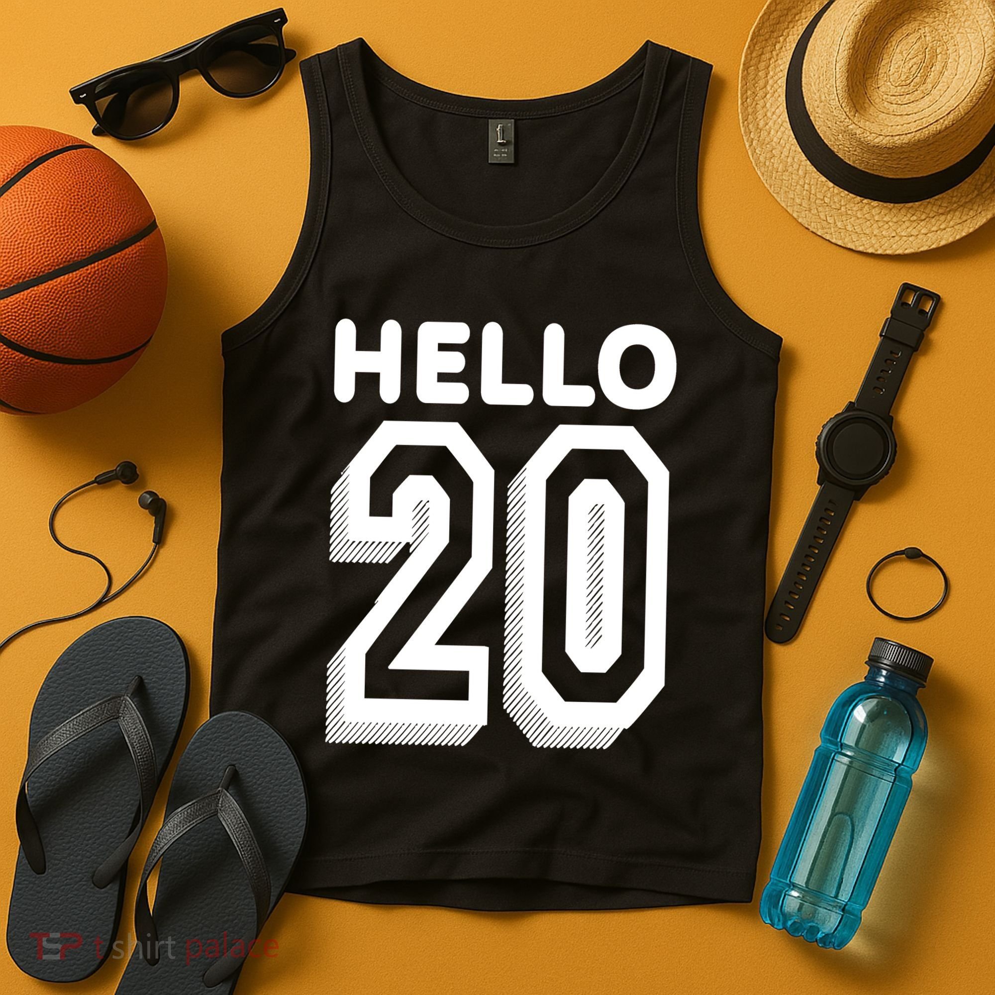 Hello 20 Funny 20th Birthday Tank Top