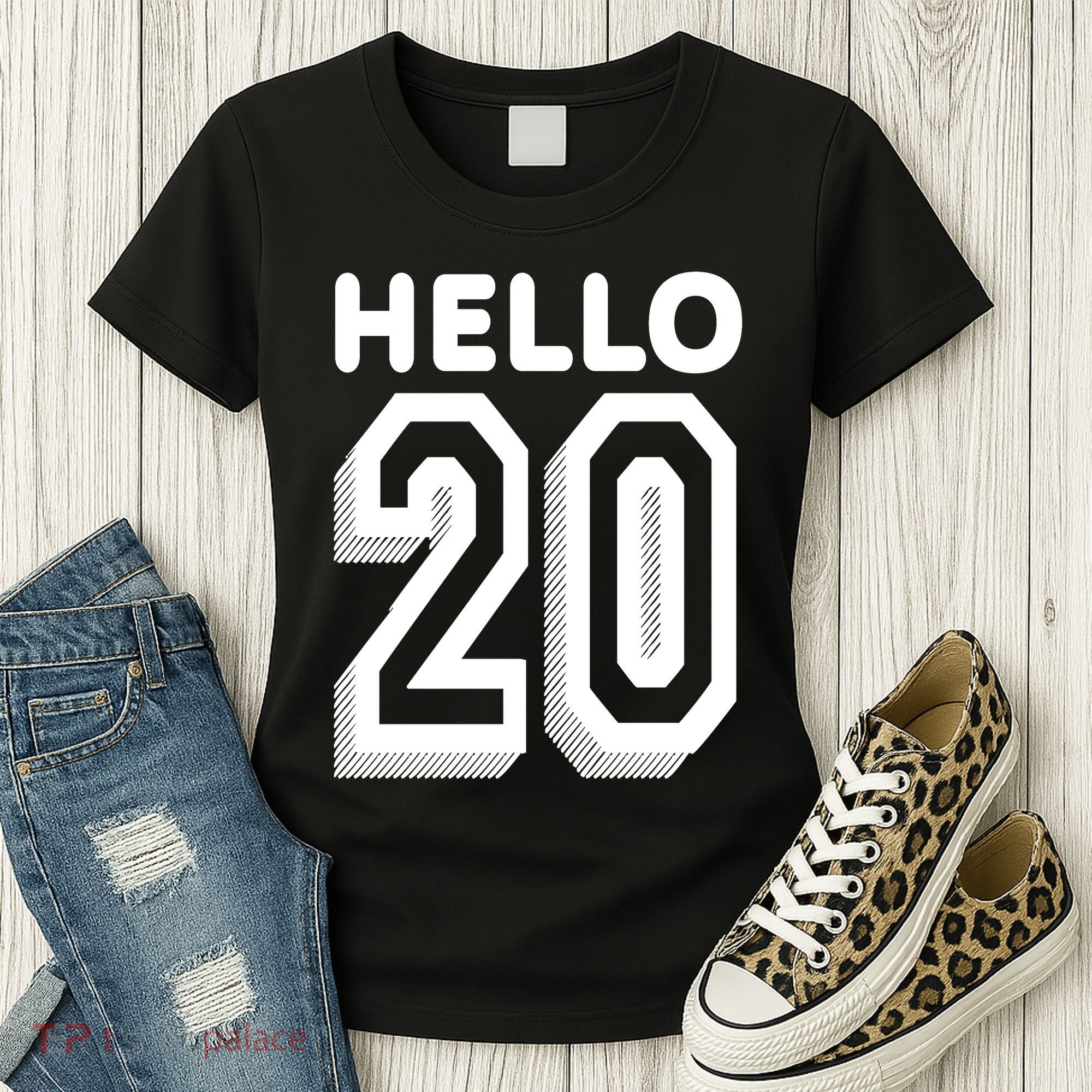 Hello 20 Funny 20th Birthday Women's T-Shirt